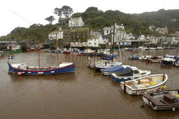 Cornwall  the harbour of Polperro