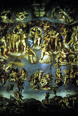 Rome  the Creation of Michelangelo on the ceiling of the Sixtine Chapel vaults