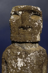 Rapa Nui  one of the the statues of Ahu Akivi