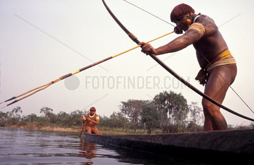 Xingu  Amazon rainforest  Brazil. Yaulapiti indigenous People. Tuatuari river.