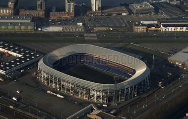 Rotterdam  aerial view of Feyenoord stadium the Kuip