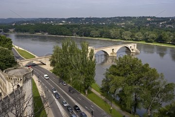 Pont d'Avignon über der Rhone River Provence Frankreich