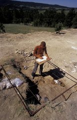 Wyoming USA Paläontologische Ausgrabungsstelle