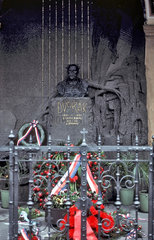 Grave of the composer Antonin Dvorak in Prague  Czechia.