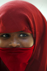 Maldives  portrait of a young local muslem woman