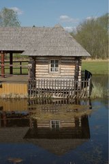 Traditioneller Bau am Lettlandsee