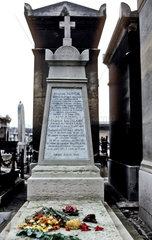 France Paris Montparnasse. Grave of Charles Baudelaire (1821-1867)poet.