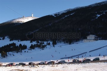 Mont Herein -Skigebiet auf der Nordseite von Mont Ventoux