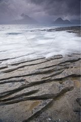Küstenplatte knackte Schottland