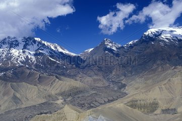 Hohe Berge von Mustang Kingdom Nepal