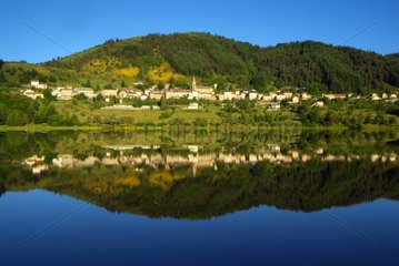 St Martial lake in Monts d'Ardèche Regional Nature Park