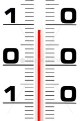Thermomètre à alcool en degrés Celsius