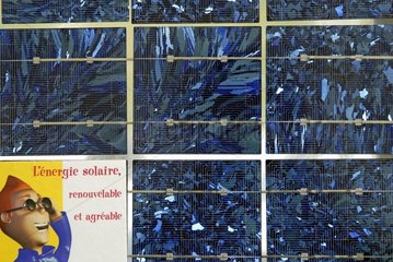 Exhibition of a solar panel France