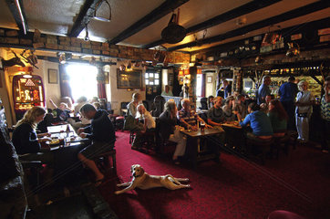 Cornwall  the Smugglers Bar of the Jamaica Inn from Daphne du Maurier roman