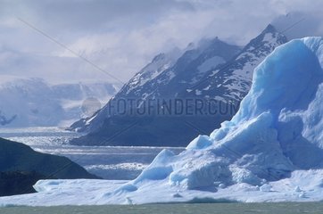 The Grey glacier in Torres del Paine NP Patagonia Chile