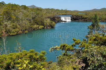 Falls of Madeleine and mining Maquis New Caledonia
