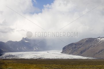 Vatnajokull glacier in Skaftafell National Park Iceland