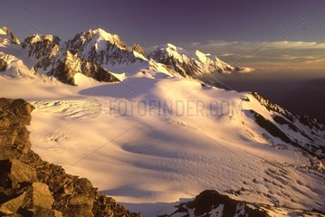 Mont Blanc dans les Alpes en France