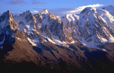 Les Aiguilles de Chamonix & le massif du Mont Blanc France