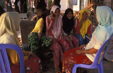 Kampot  group of moslem girls