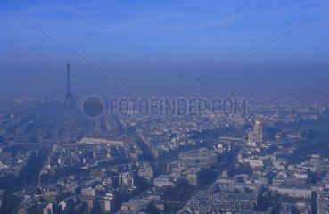 Pollution de l'air à Paris en France