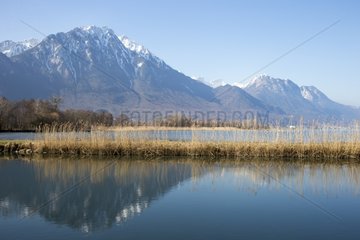 Lake Leman (Geneva) at the end of the winter - Switzerland