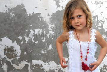 Portrait of a Little Girl Ibiza Spain