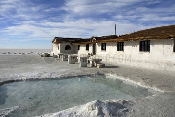 Salzhotel im Salar Uyuni -Altiplano von Bolivien
