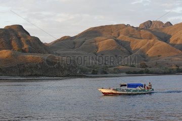 Boat transport to the island of Komodo Indonesia