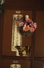 Funeral shelf of a dog died for medicine Japan