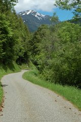 Straße zu den Pyrenäen in Ariège