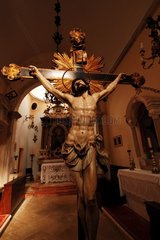 Christ en croix dans une Eglise de l'île de Korçula Croatie
