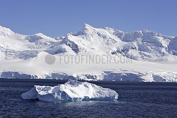Iceberg drifting in the Gerlache Strait Antarctica