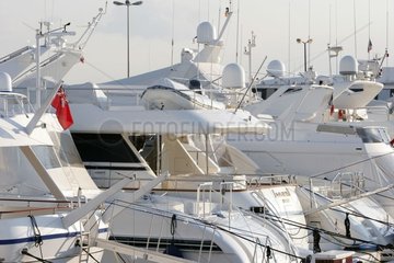Vergnügungsboote im Hafen von Cannes Côte d'Azur
