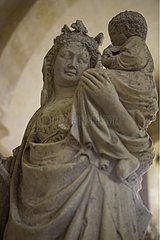 Statue der Jungfrau und des Kindes Fontenay Abbey Bourgogne