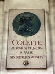 Plaque Colette passage de Perron. 1 er arrondissement