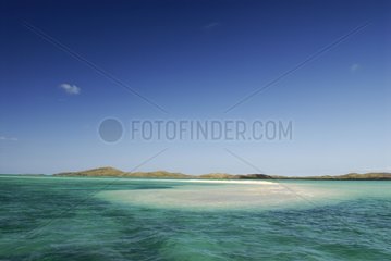 Sandbar near the Balabio islet New Caledonia