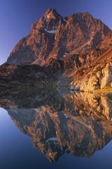 Lac Supérieur und Mont Viso Alpen Italien