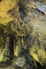 Decke der Höhlen von Nerja Andalucia Spanien