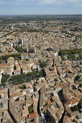 Aerial view of Narbonne in Aude