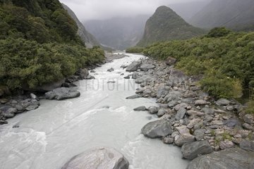 Fox River in Westland NP New Zealand