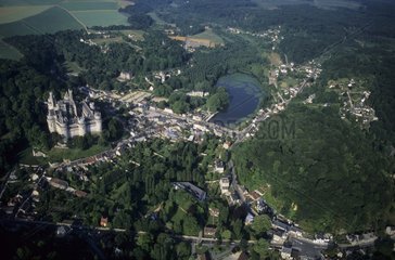 Aerial Castle Pierrefonds Picardie France