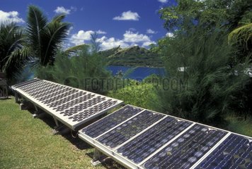 Solarsammler in französischem Polynesien