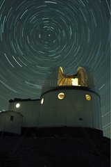 Offensichtliche Rotation des Himmels und Observatorium von Château-Renard