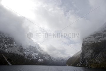 Geirangerfjord in winter Norway