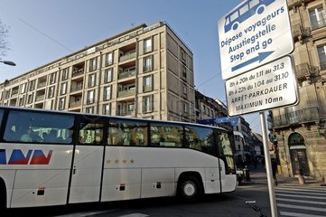 Bus of tourism in Strasbourg Bas-Rhin