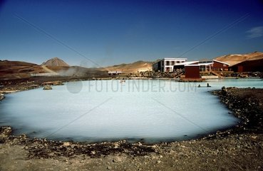 Centre balnéo d'eau sulfureuse près du lac Myvatn Islande