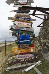 Pole multi directions indicator - Falkland Islands