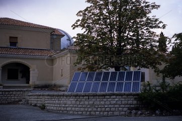 Solar panels in Saint Michel l'observatoire France