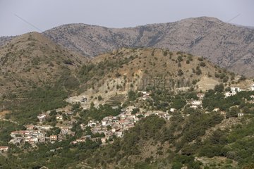 Pedoulas village in Troodos mountains Cyprus